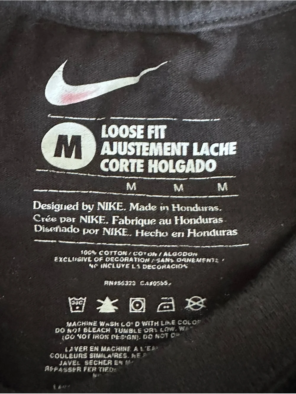 Nike Black Short-Sleeve Tee with Purple Tour Graphic